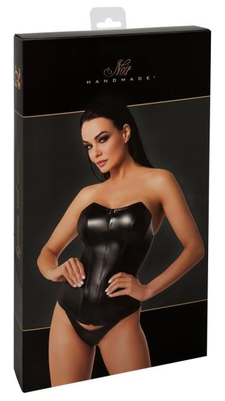 Noir - Seksowny Skórzany Gorset Orgia Mysteria Czarny XL