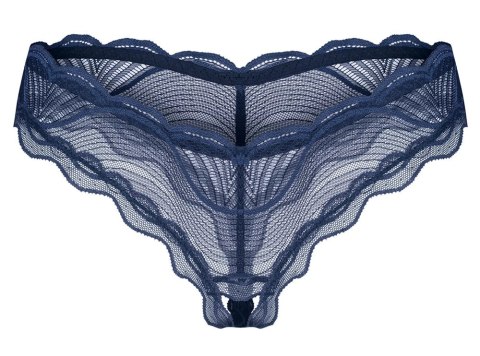 Obsessive - Koronkowe Figi W Eleganckim Niebieskim Kolorze Nightly Blue M/L Obsessive - Koronkowe Figi W Eleganckim Niebieskim Kolorze Nightly Blue M/L