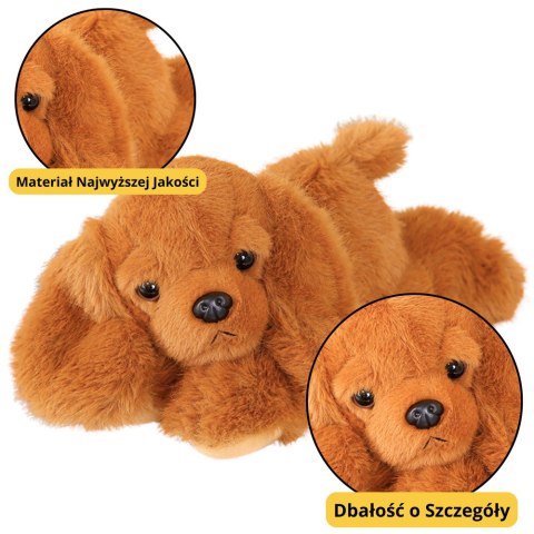 Pluszowy Piesek Cocker Spaniel Z Obciążonymi Łapami Brązowy 30cm Pluszowy Piesek Cocker Spaniel Z Obciążonymi Łapami Brązowy 30cm