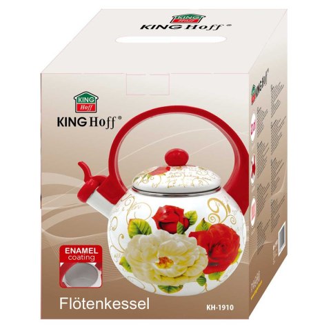CZAJNIK EMALIOWANY 2L Z GWIZDKIEM KINGHOFF KH-1910 CZAJNIK EMALIOWANY 2L Z GWIZDKIEM KINGHOFF KH-1910