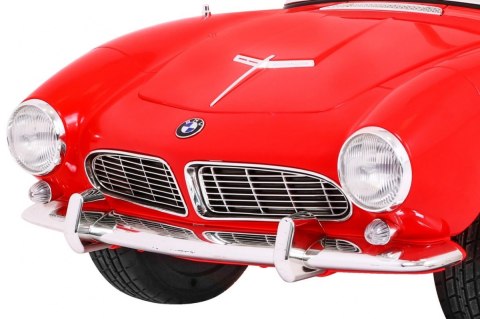 Autko BMW 507 Retro elektryczne dla dzieci Czerwony + Audio LED + Pilot + Ekoskóra + EVA + Wolny Start Autko BMW 507 Retro elektryczne dla dzieci Czerwony + Audio LED + Pilot + Ekoskóra + EVA + Wolny Start