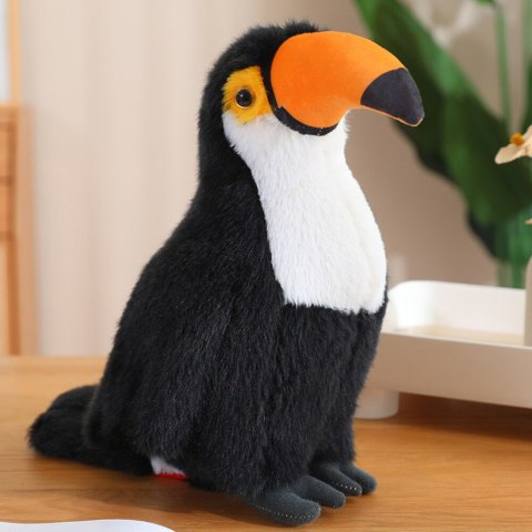 Pluszowa Maskotka Przytulanka Ptak Tukan Czarno Biały 30cm Pluszowa Maskotka Przytulanka Ptak Tukan Czarno Biały 30cm