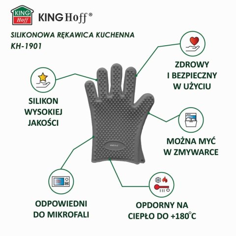 RĘKAWICA KUCHENNA SILIKONOWA KINGHOFF KH-1901 RĘKAWICA KUCHENNA SILIKONOWA KINGHOFF KH-1901