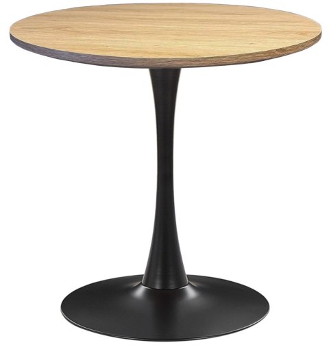 Stół okrągły VICTORY OAK WOOD 60 cm SMOKE