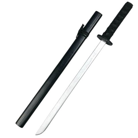 Drewniana Katana Miecz Do Zabawy Treningu Rekwizyt Czarny 70cm Drewniana Katana Miecz Do Zabawy Treningu Rekwizyt Czarny 70cm