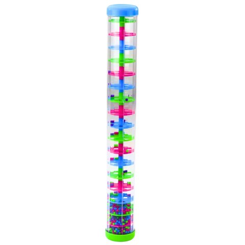 Duża Tuba Sensoryczna Deszczownica Grzechotka Kolorowe Kulki 40cm Duża Tuba Sensoryczna Deszczownica Grzechotka Kolorowe Kulki 40cm