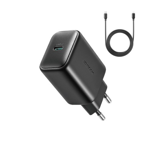 Ładowarka sieciowa USB-C 25W SFC PPS PD + kabel USB-C 1m - czarna Ładowarka sieciowa USB-C 25W SFC PPS PD + kabel USB-C 1m - czarna