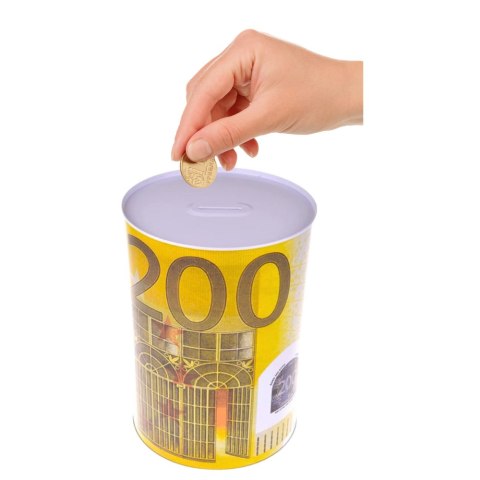 Metalowa Skarbonka Puszka Banknot 200 Euro 16,5 x 12cm Metalowa Skarbonka Puszka Banknot 200 Euro 16,5 x 12cm
