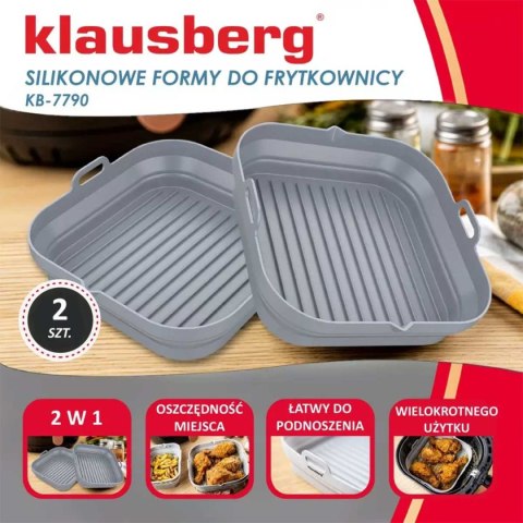 WKŁAD SILIKONOWY DO FRYTOWNICY KWADRATOWY KLAUSBERG KB-7790 2 szt. WKŁAD SILIKONOWY DO FRYTOWNICY KWADRATOWY KLAUSBERG KB-7790 2 szt.