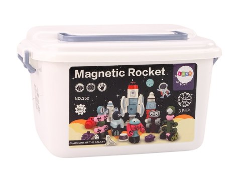 Klocki Magnetyczne Kosmos Rakieta Zestaw 56 ele. Magnetic Rocket Mix Klocki Magnetyczne Kosmos Rakieta Zestaw 56 ele. Magnetic Rocket Mix