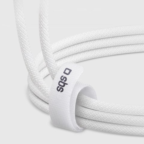 Kabel przewód w oplocie USB-C 60W 1.5m - szary Kabel przewód w oplocie USB-C 60W 1.5m - szary