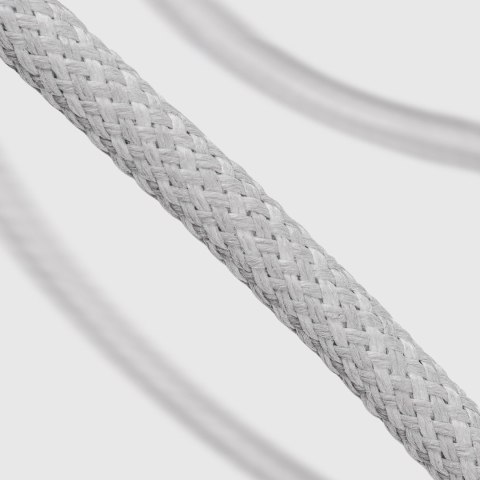 Kabel przewód w oplocie USB-C 60W 1.5m - szary Kabel przewód w oplocie USB-C 60W 1.5m - szary