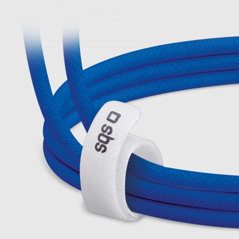 Kabel przewód w oplocie USB-C - USB-C 60W 1.5m - niebieski Kabel przewód w oplocie USB-C - USB-C 60W 1.5m - niebieski