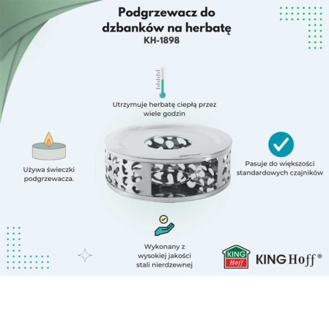 PODGRZEWACZ STALOWY DO ZAPARZACZY DZBANKÓW KINGHOFF KH-1898 PODGRZEWACZ STALOWY DO ZAPARZACZY DZBANKÓW KINGHOFF KH-1898