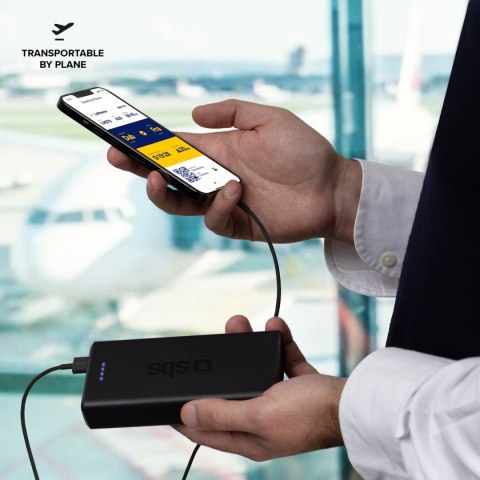 Powerbank 20000 mAh USB-A USB-C - czarny Powerbank 20000 mAh USB-A USB-C - czarny