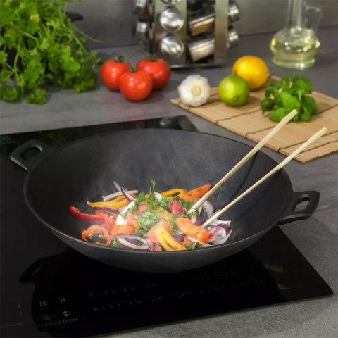 WOK ŻELIWNY 31cm KINGHOFF KH-1109 INDUKCJA WOK ŻELIWNY 31cm KINGHOFF KH-1109 INDUKCJA