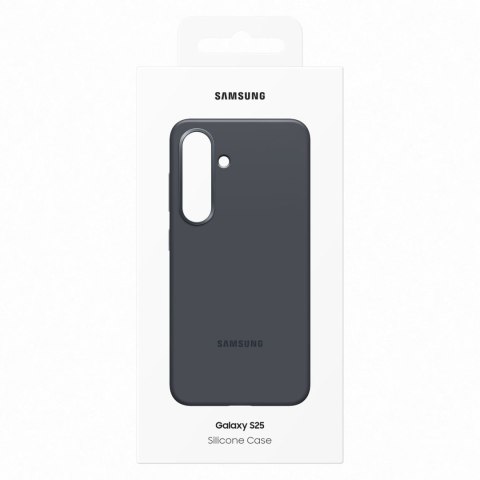 Etui silikonowe plecki Samsung Silicone Case do Samsung Galaxy S25 - czarne Etui silikonowe plecki Samsung Silicone Case do Samsung Galaxy S25 - czarne