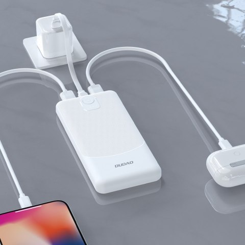 Powerbank K10 10000mAh USB-A 2.4A - biały Powerbank K10 10000mAh USB-A 2.4A - biały