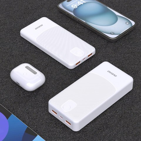 Powerbank K10 10000mAh USB-A 2.4A - biały Powerbank K10 10000mAh USB-A 2.4A - biały