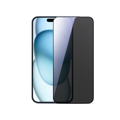 Szkło hartowane 2.5D Dustproof prywatyzujące z czarną ramką na iPhone 15 Plus/16 Plus Szkło hartowane 2.5D Dustproof prywatyzujące z czarną ramką na iPhone 15 Plus/16 Plus