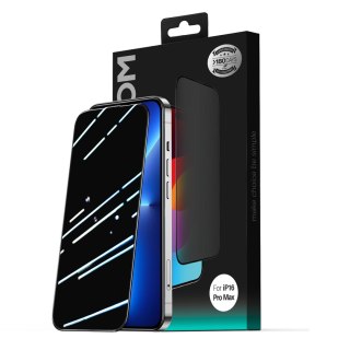 Szkło hartowane 2.5D Dustproof prywatyzujące z czarną ramką na iPhone 16 Pro Max