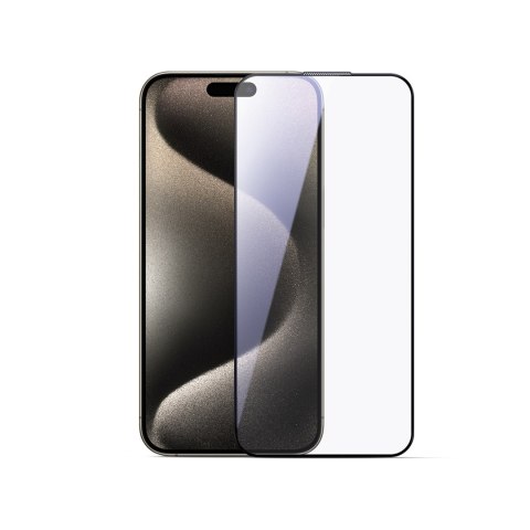Szkło hartowane 2.5D HD Dustproof z czarną ramką na iPhone 15 Plus/16 Plus Szkło hartowane 2.5D HD Dustproof z czarną ramką na iPhone 15 Plus/16 Plus