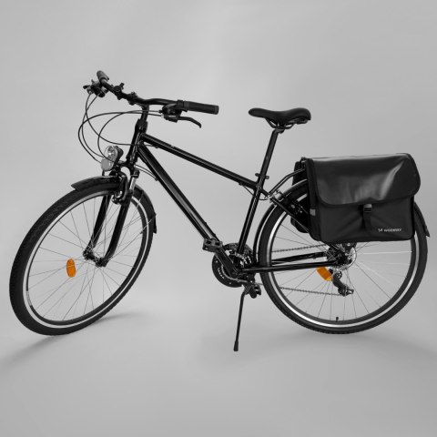 Sakwa rowerowa na bagażnik podwójna 28 l czarna Sakwa rowerowa na bagażnik podwójna 28 l czarna
