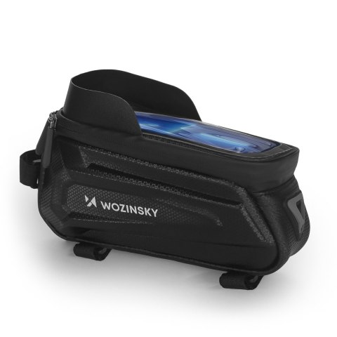 Torba rowerowa na ramę z etui na telefon 1.7 l czarna Torba rowerowa na ramę z etui na telefon 1.7 l czarna