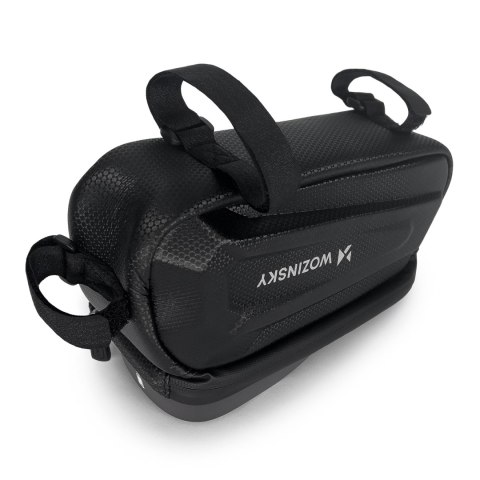 Torba rowerowa na ramę z etui na telefon 1.7 l czarna Torba rowerowa na ramę z etui na telefon 1.7 l czarna