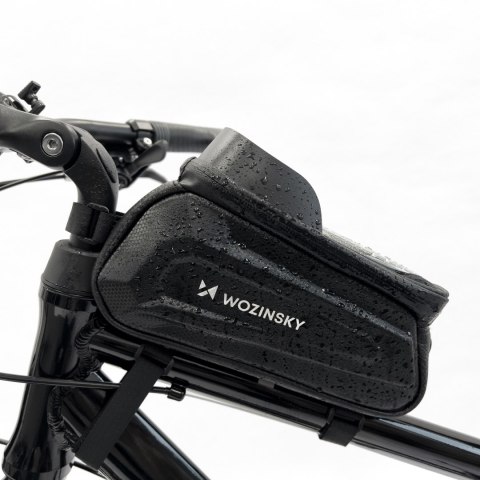 Torba rowerowa na ramę z etui na telefon 1.7 l czarna Torba rowerowa na ramę z etui na telefon 1.7 l czarna