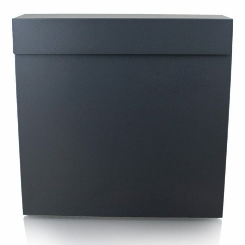 Skrzynka na listy stal nierdzewna z gazetnikiem duża pojemność 370x370 mm Skrzynka na listy stal nierdzewna z gazetnikiem duża pojemność 370x370 mm