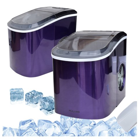 Kostkarka do lodu 2,2L 15kg/24h fioletowa przenośna 2 rozmiary kostek Kostkarka do lodu 2,2L 15kg/24h fioletowa przenośna 2 rozmiary kostek