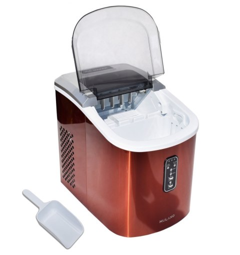 Kostkarka do lodu 2,2L 15kg/24h pomarańczowa kompaktowa 2 rozmiary kostek Kostkarka do lodu 2,2L 15kg/24h pomarańczowa kompaktowa 2 rozmiary kostek