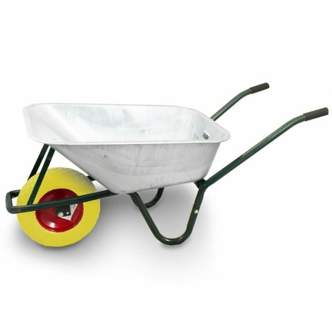Taczka budowlana 100l 250kg stal ocynkowana koło pu pełne wytrzymała Taczka budowlana 100l 250kg stal ocynkowana koło pu pełne wytrzymała