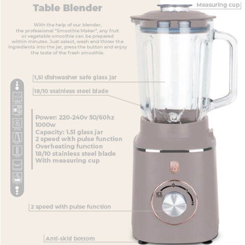 BLENDER KIELICHOWY MIKSER BERLINGER HAUS BH-9496 TAUPE BLENDER KIELICHOWY MIKSER BERLINGER HAUS BH-9496 TAUPE