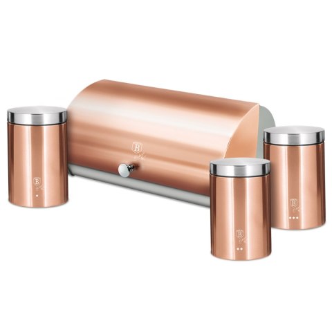 CHLEBAK Z ZESTAWEM POJEMNIKÓW BERLINGER HAUS BH-6730 ROSE GOLD CHLEBAK Z ZESTAWEM POJEMNIKÓW BERLINGER HAUS BH-6730 ROSE GOLD