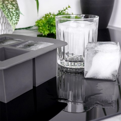 FORMA SILIKONOWA NA 4 KOSTKI LODOWE BARMAŃSKIE XXL DO DRINKÓW 259654 FORMA SILIKONOWA NA 4 KOSTKI LODOWE BARMAŃSKIE XXL DO DRINKÓW 259654