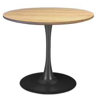 Stół okrągły VICTORY OAK WOOD 70 cm SMOKE