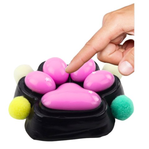 Gniotek Kocia Łapka Antystresowa Sensoryczna Squishy Czarno-Różowa Gniotek Kocia Łapka Antystresowa Sensoryczna Squishy Czarno-Różowa