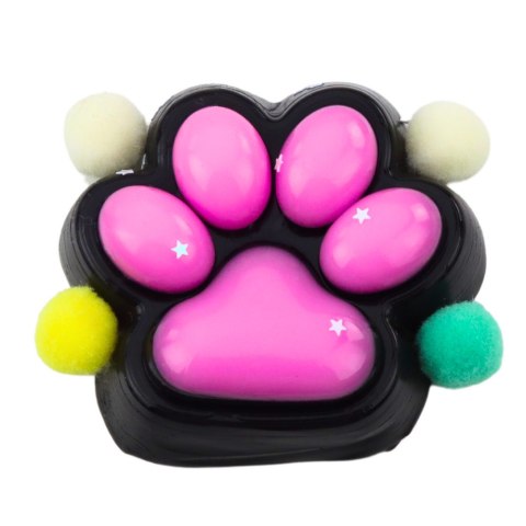 Gniotek Kocia Łapka Antystresowa Sensoryczna Squishy Czarno-Różowa Gniotek Kocia Łapka Antystresowa Sensoryczna Squishy Czarno-Różowa