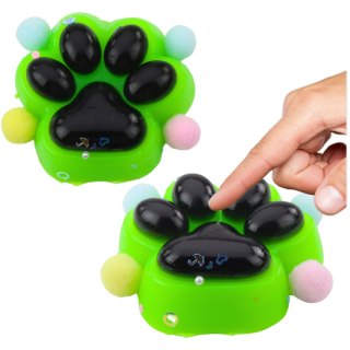 Gniotek Kocia Łapka Antystresowa Sensoryczna Squishy Czarno-Zielona