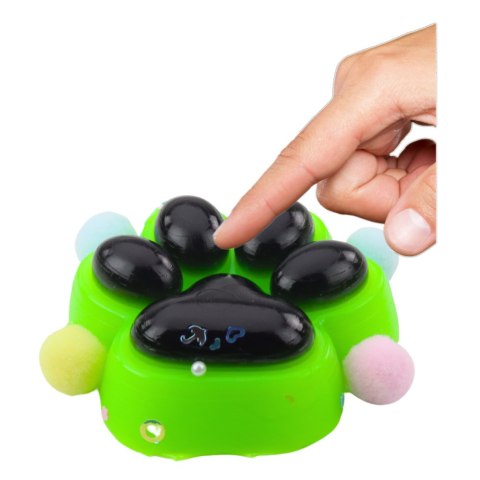 Gniotek Kocia Łapka Antystresowa Sensoryczna Squishy Czarno-Zielona Gniotek Kocia Łapka Antystresowa Sensoryczna Squishy Czarno-Zielona