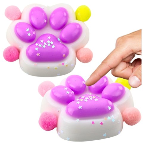 Gniotek Kocia Łapka Antystresowa Sensoryczna Squishy Gwiazdki Fioletowa Gniotek Kocia Łapka Antystresowa Sensoryczna Squishy Gwiazdki Fioletowa