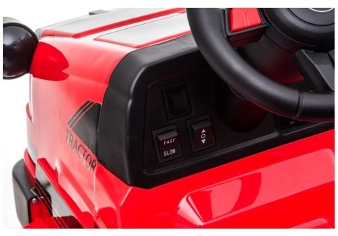Traktor na Akumulator z Przyczepą CH9959 Czerwony Traktor na Akumulator z Przyczepą CH9959 Czerwony