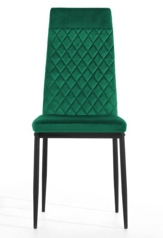 Krzesło tapicerowane VALVA CARO VELVET GREEN