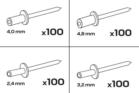 NITY ZRYWALNE MIX 400SZT