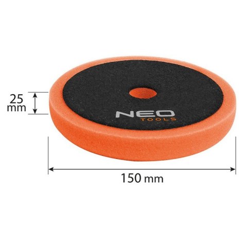 PAD POLERSKI 150*150*25MM GĄBKA ŚREDNIA