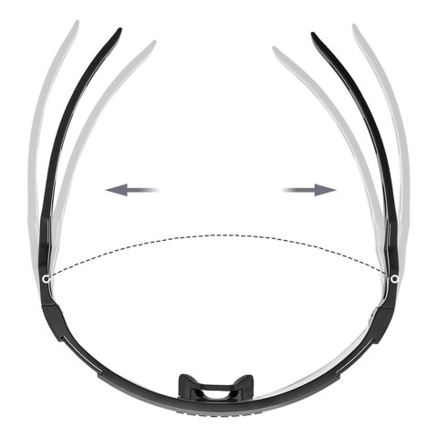 Okulary rowerowe fotochromowe z filtrem UV i wkładką korekcyjną - zielone