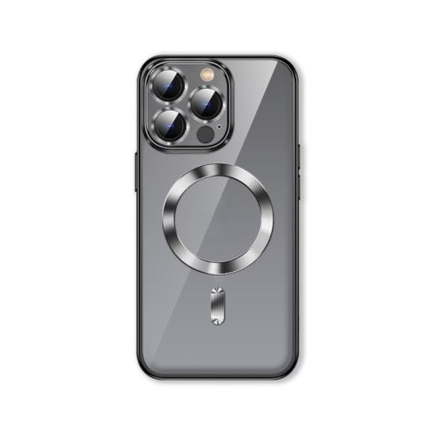 Etui case na Samsung Galaxy S24 FE Electroplated Magsafe - czarne Etui case na Samsung Galaxy S24 FE Electroplated Magsafe - czarne