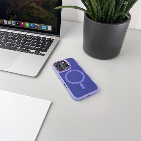 Etui na Samsung Galaxy S24 FE Fashion Case z MagSafe - fioletowe Etui na Samsung Galaxy S24 FE Fashion Case z MagSafe - fioletowe
